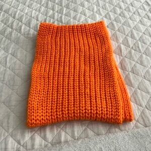 Orange circle scarf